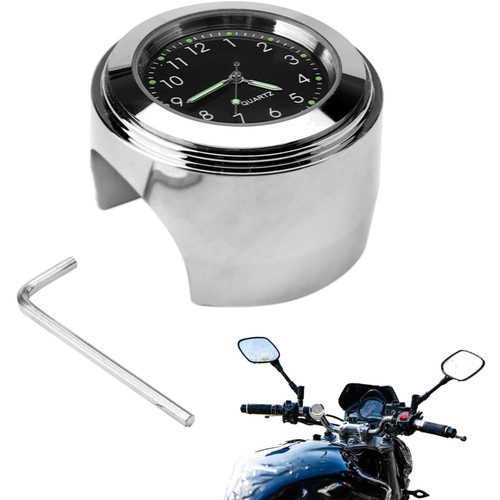 Motorrad uhr digital - motorrad, silber